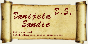 Danijela Sandić vizit kartica